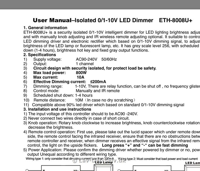 Søger hjælp til at tilkoble en dimmer til LED highbay lampe