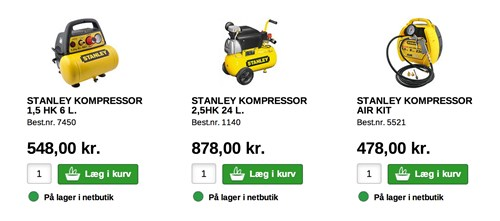 Stanley kompressor erfaringer