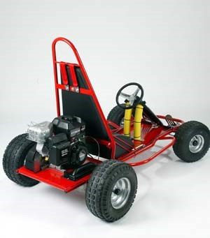 GOCART MED GRÆSLÅMASKINMOTOR Lav-det-selv.dk