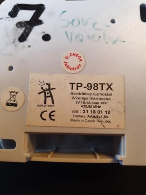 Mangler batteridæksel TP-98TX termostat... | Lav-det-selv.dk