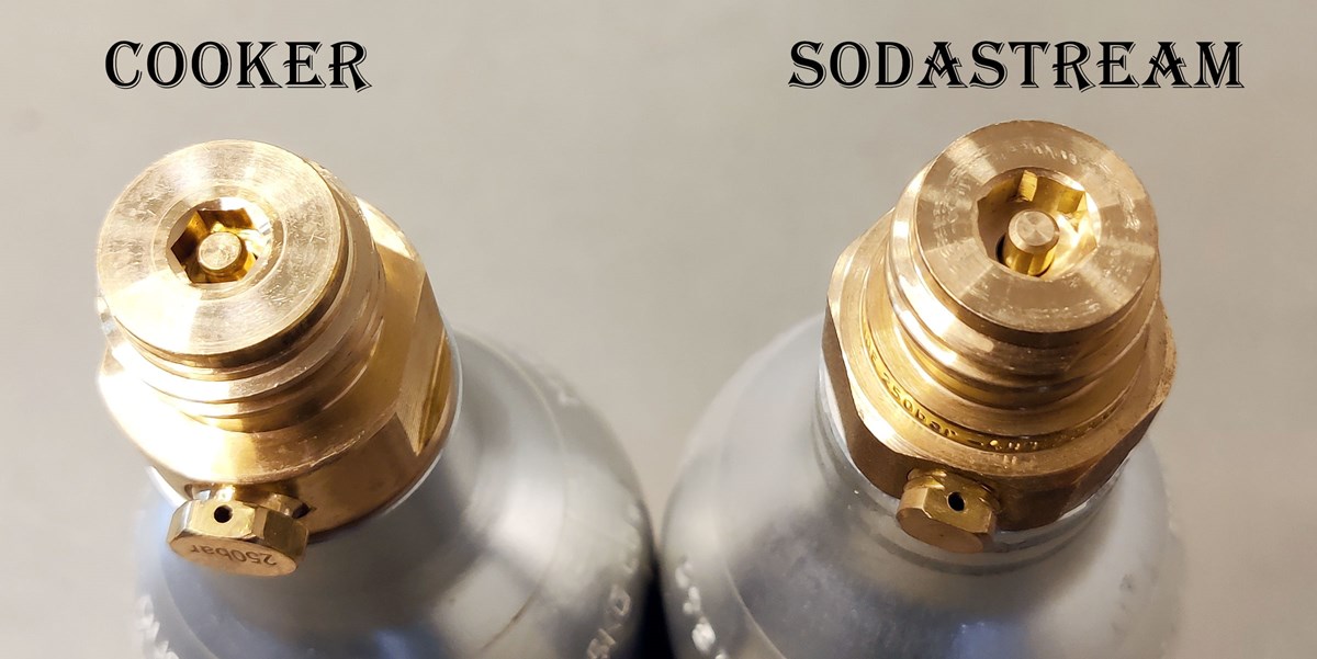 Sodastream til Quooker co2 gasflaske adapter Lavdetselv.dk