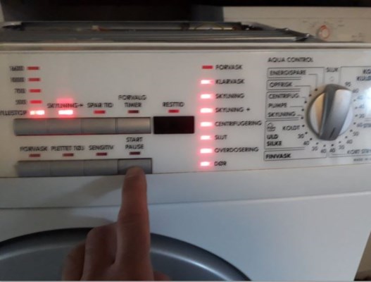 desillusion Snavset klima AEG vaskemaskine vil ikke starte og ingen... | Lav-det-selv.dk