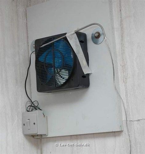Hjemmelavet solarventi.