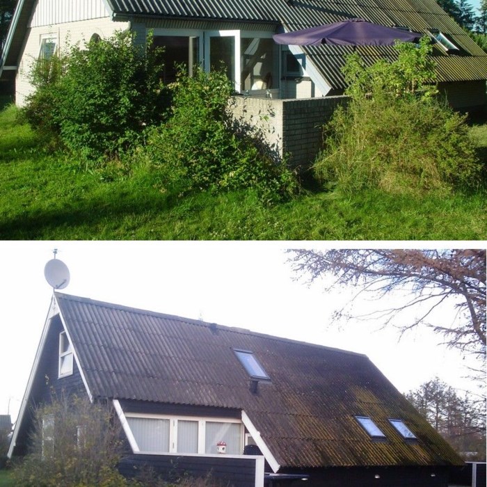 Sommerhus før  efter
