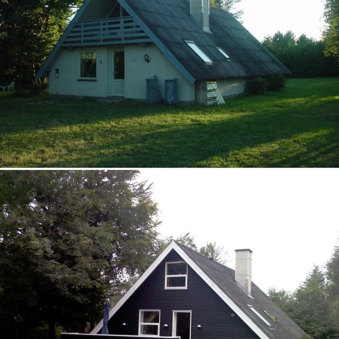 Sommerhus før  efter