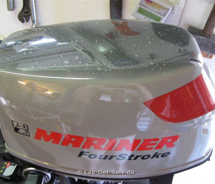 Renovering af låg til påhængsmotor
