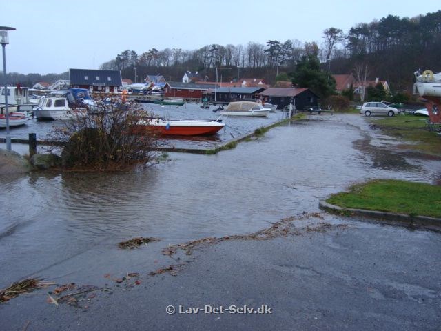 Oversvømmelse Mariager Havn