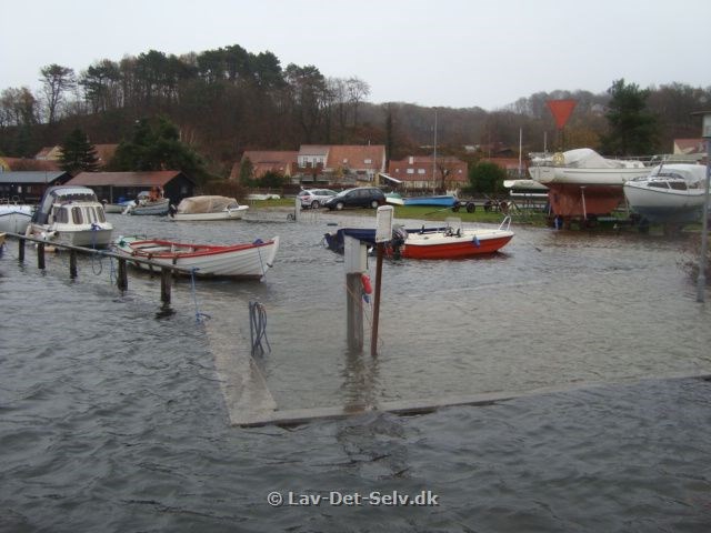 Oversvømmelse Mariager Havn