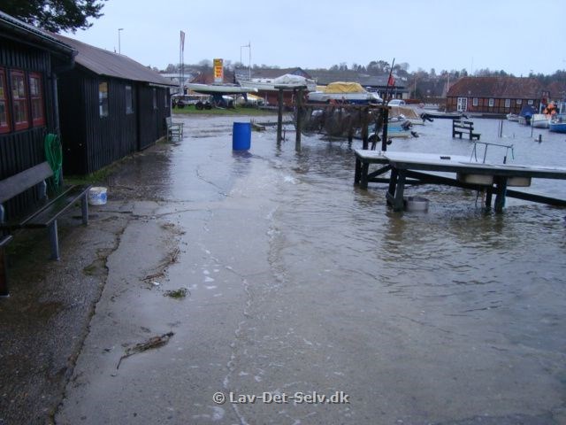 Oversvømmelse Mariager Havn