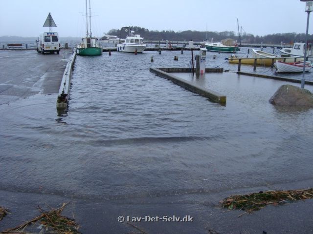 Oversvømmelse Mariager Havn