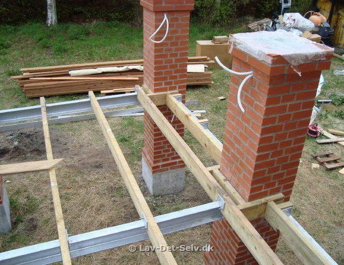 Terrasse til 1,5 plans hus