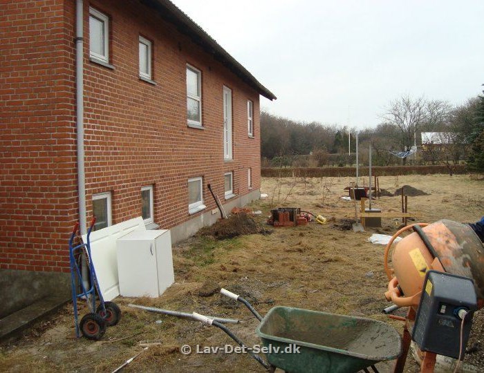Terrasse til 1,5 plans hus