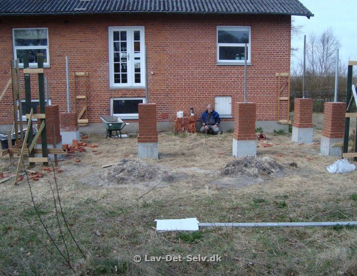Terrasse til 1,5 plans hus