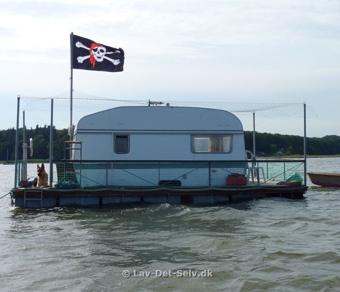 Campingvognstømmerflåde