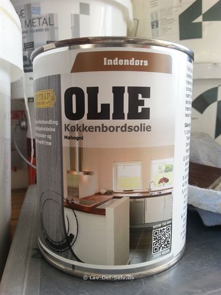 Oliering af køkkenbordplade 22