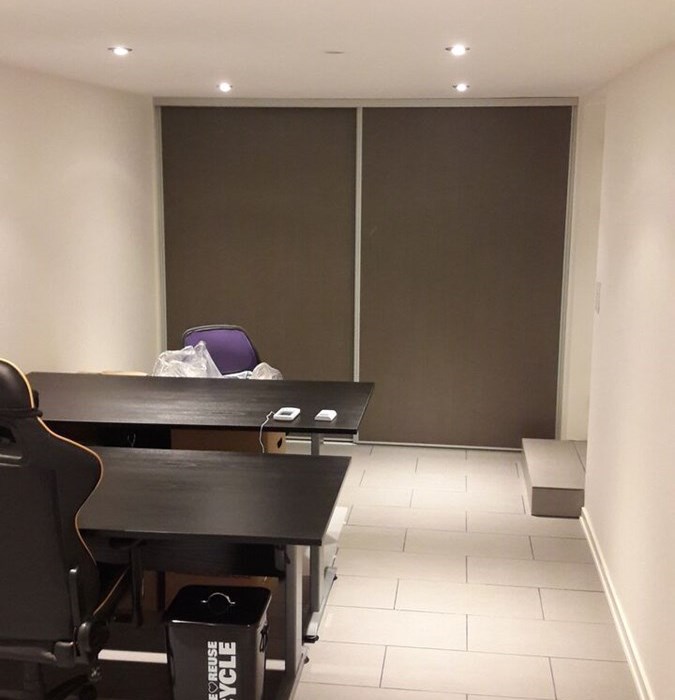 Garage til kontor  arbejdsrum