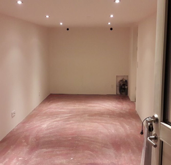 Garage til kontor  arbejdsrum