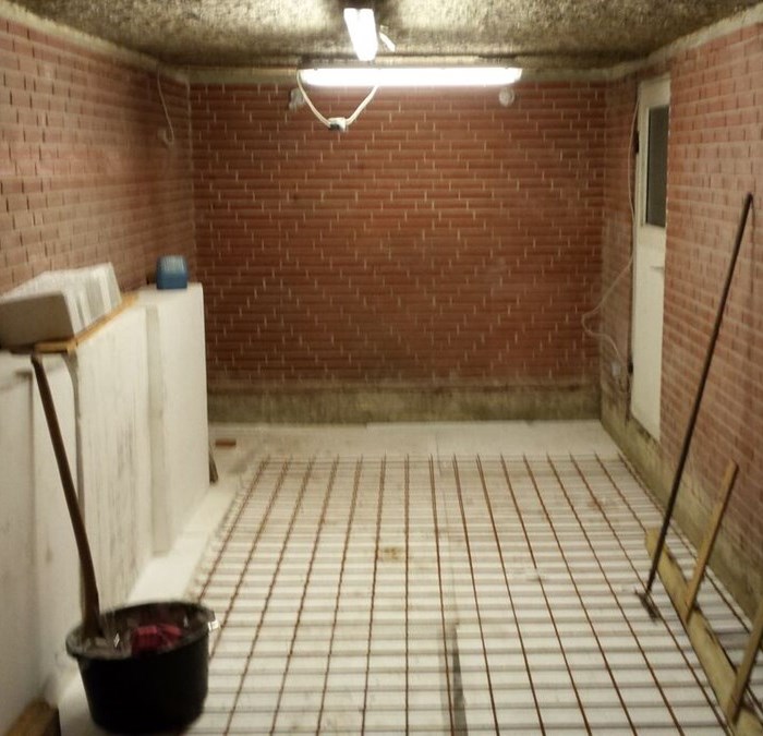 Garage til kontor  arbejdsrum