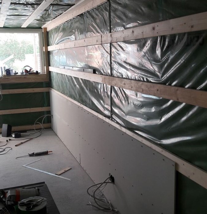 Garage til kontor  arbejdsrum