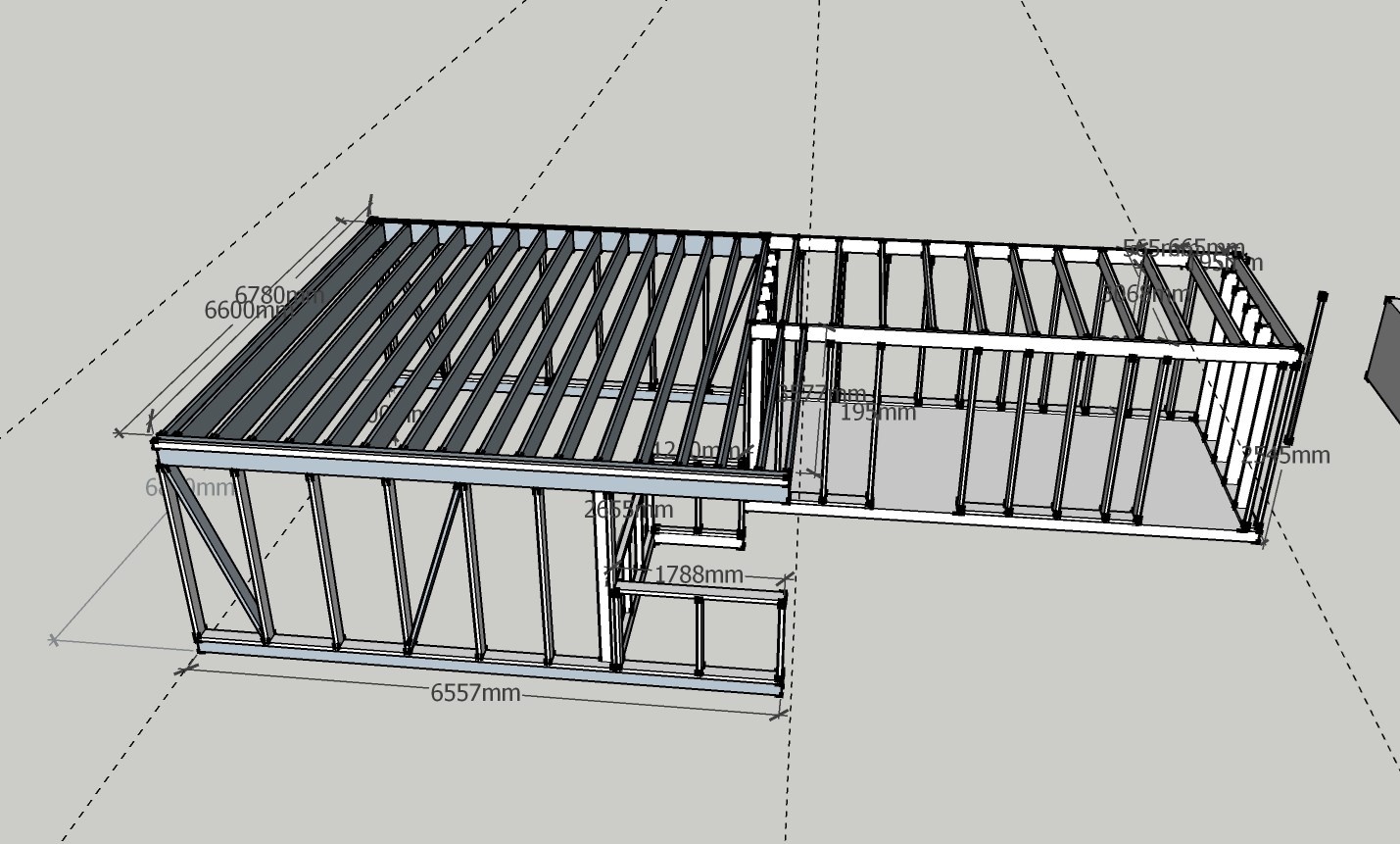 Dobbelt Carport Med Stort Frit Spaend Og Tilstodende Opvarmet Skur Lav Det Selv Dk