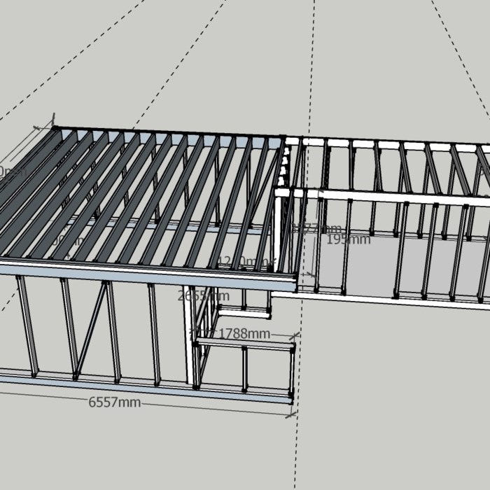 Dobbelt carport, med stort frit spænd og tilstødende opvarmet skur