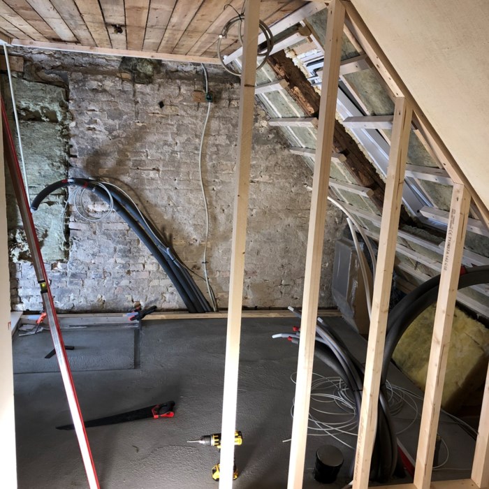 Renovering af badeværelse på 1. sal