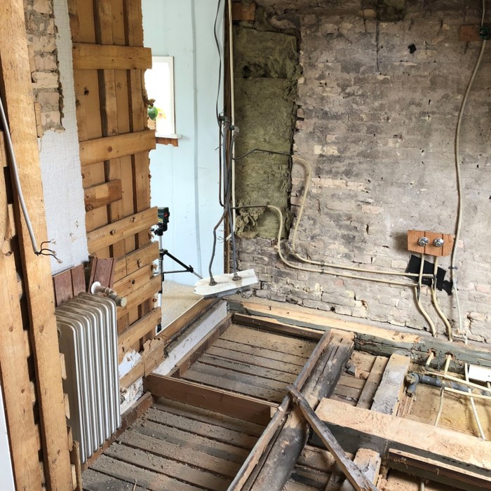 Renovering af badeværelse på 1. sal
