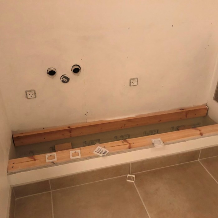 Renovering af badeværelse på 1. sal