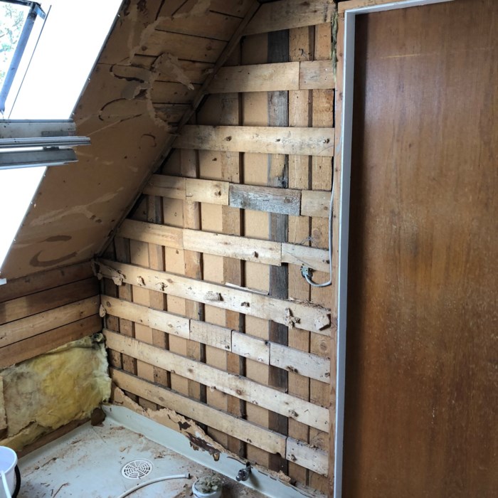 Renovering af badeværelse på 1. sal