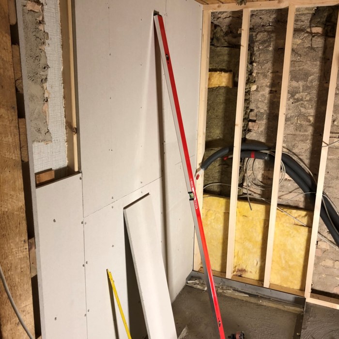 Renovering af badeværelse på 1. sal