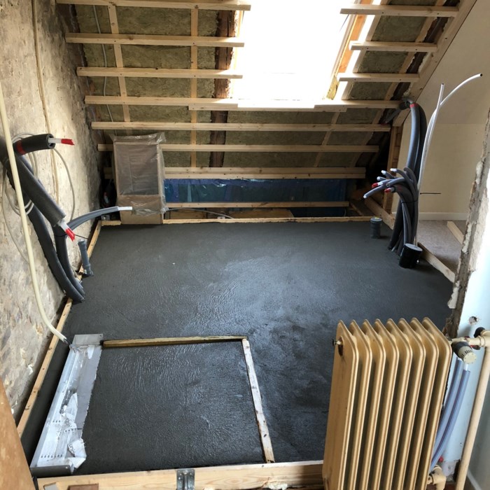 Renovering af badeværelse på 1. sal