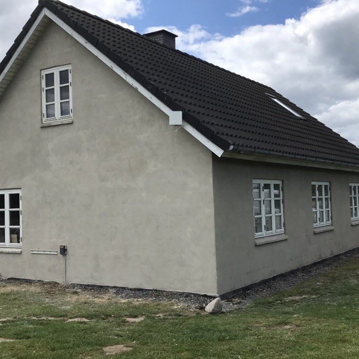 Pudsning af gasbeton hus