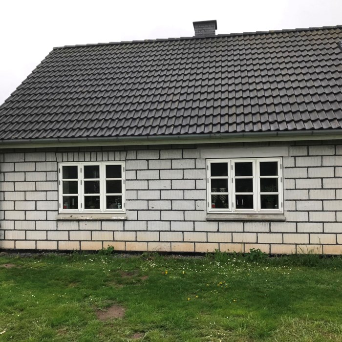 Pudsning af gasbeton hus