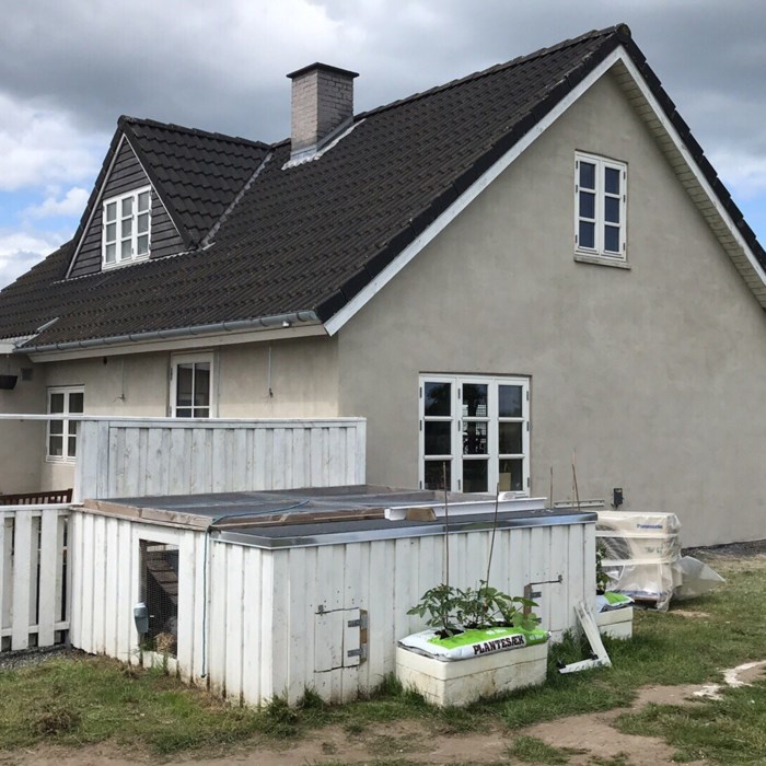 Pudsning af gasbeton hus