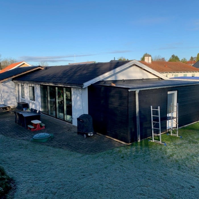 20m2 Isoleret skur på husgavl