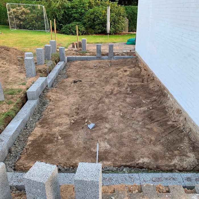 20m2 Isoleret skur på husgavl