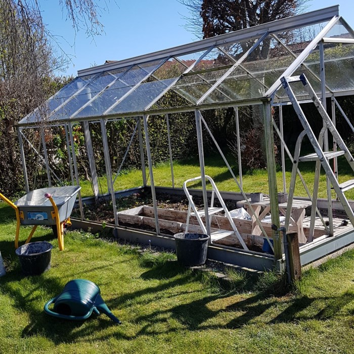 Terrasse med højbede