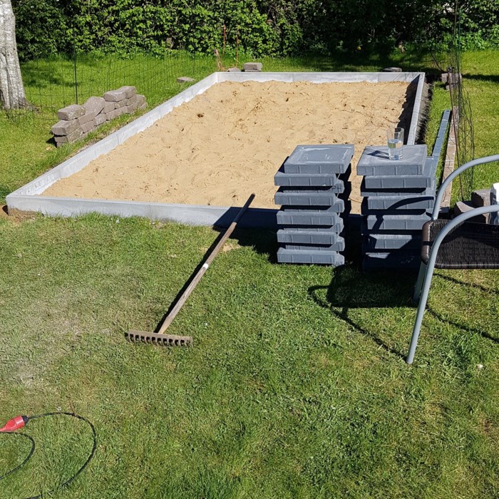 Terrasse med højbede