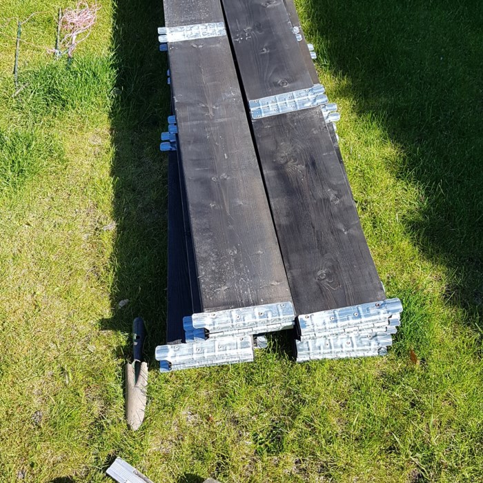 Terrasse med højbede