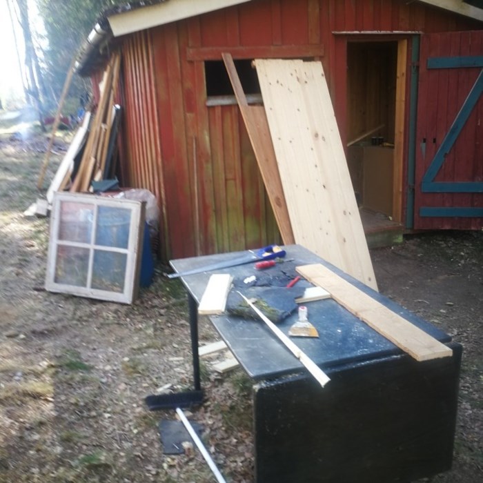Rønnen sættes i stand.