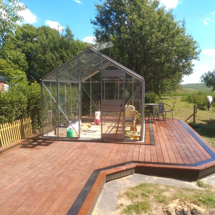 terrassen og Drivhus projekt