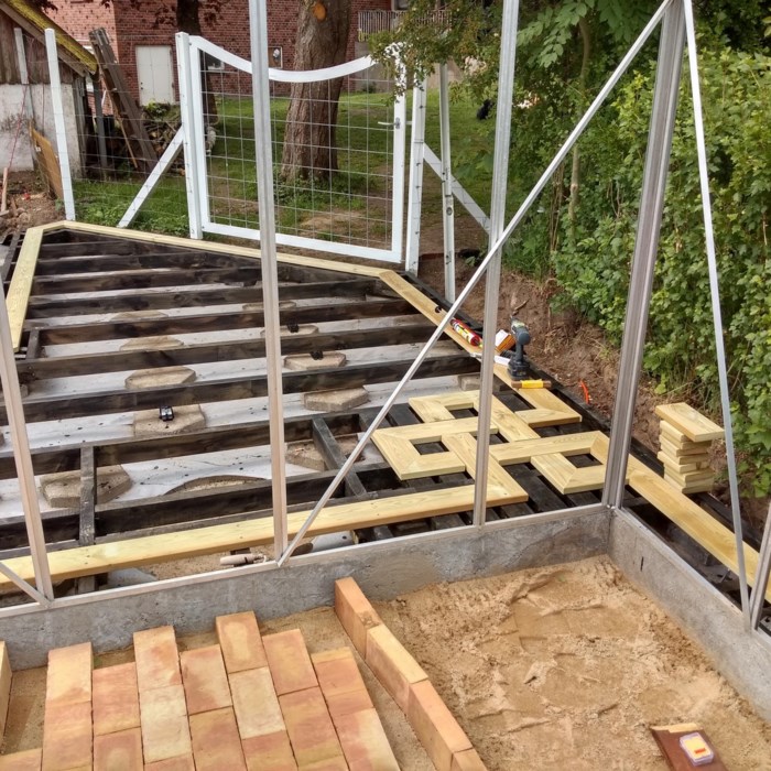 terrassen og Drivhus projekt