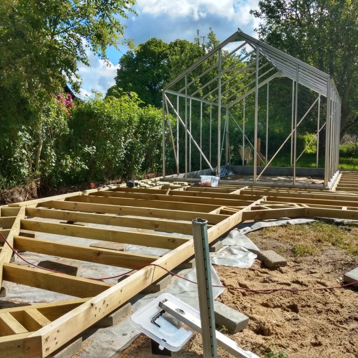 terrassen og Drivhus projekt