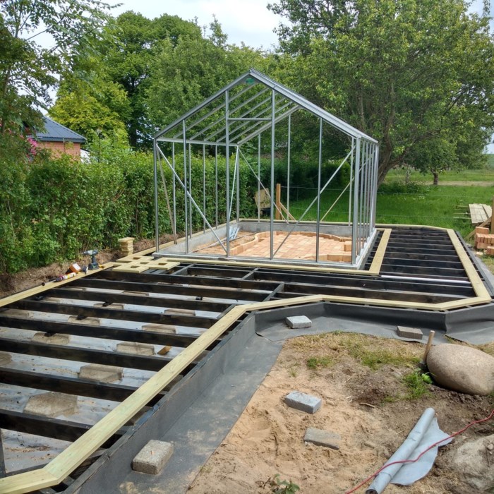 terrassen og Drivhus projekt