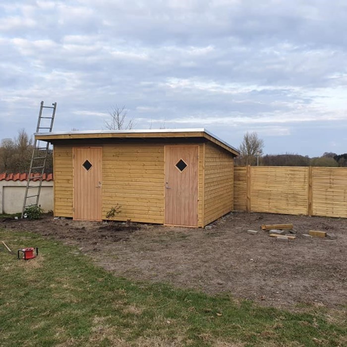 14,5m2 Skur med 2 rum