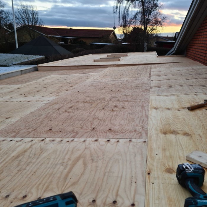 Hjemmelavet carport med værksted