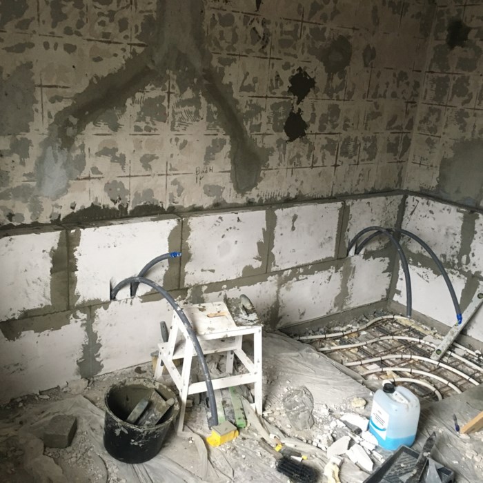 Totalrenovering af badeværelse