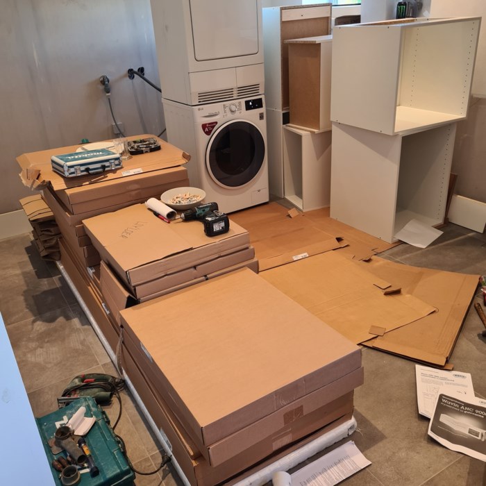 Tilbygning af garage Bryggers og to badeværelser