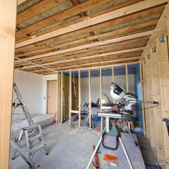 Tilbygning af garage Bryggers og to badeværelser