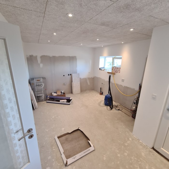 Tilbygning af garage Bryggers og to badeværelser